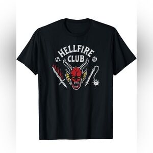 Stranger Things 4 Hellfire Club Skull & Weapons T-Shirt